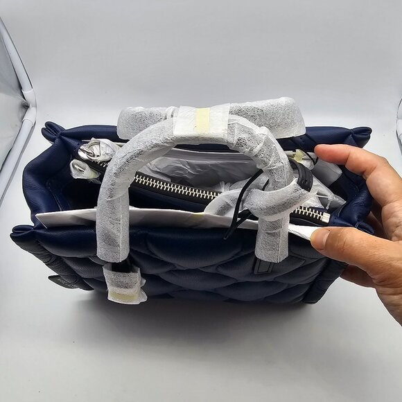 Marc Jacobs Mini Grind Quilted Leather Azure Blue - Picture 6 of 8